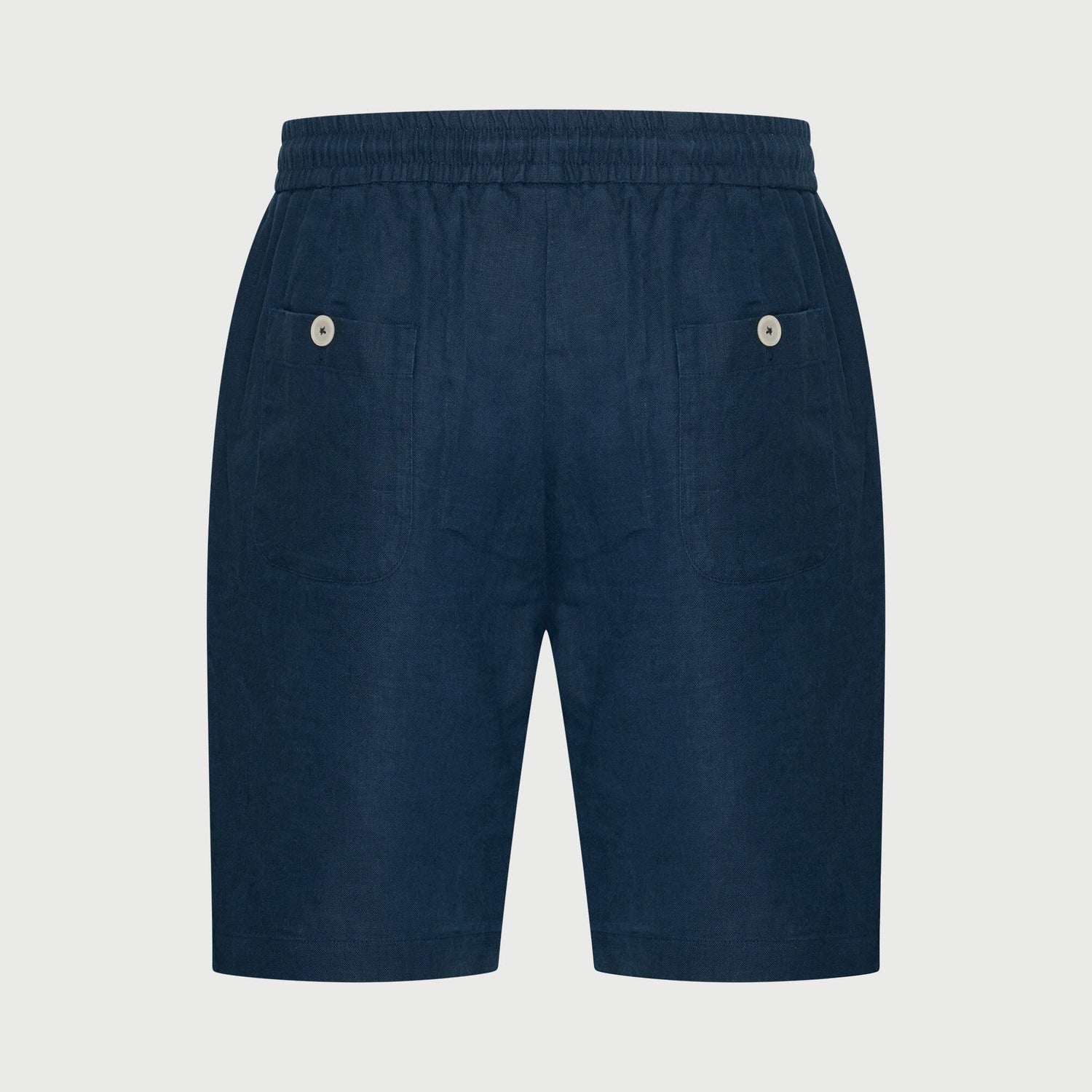 Short linnen - navyblauw