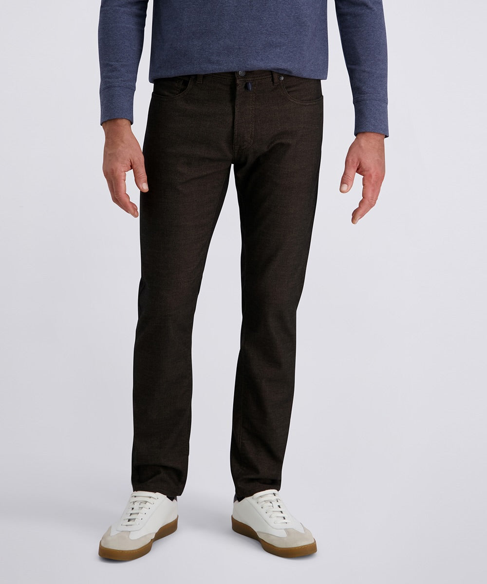 Jeans Laval Wool touch cotton - donkerbruin