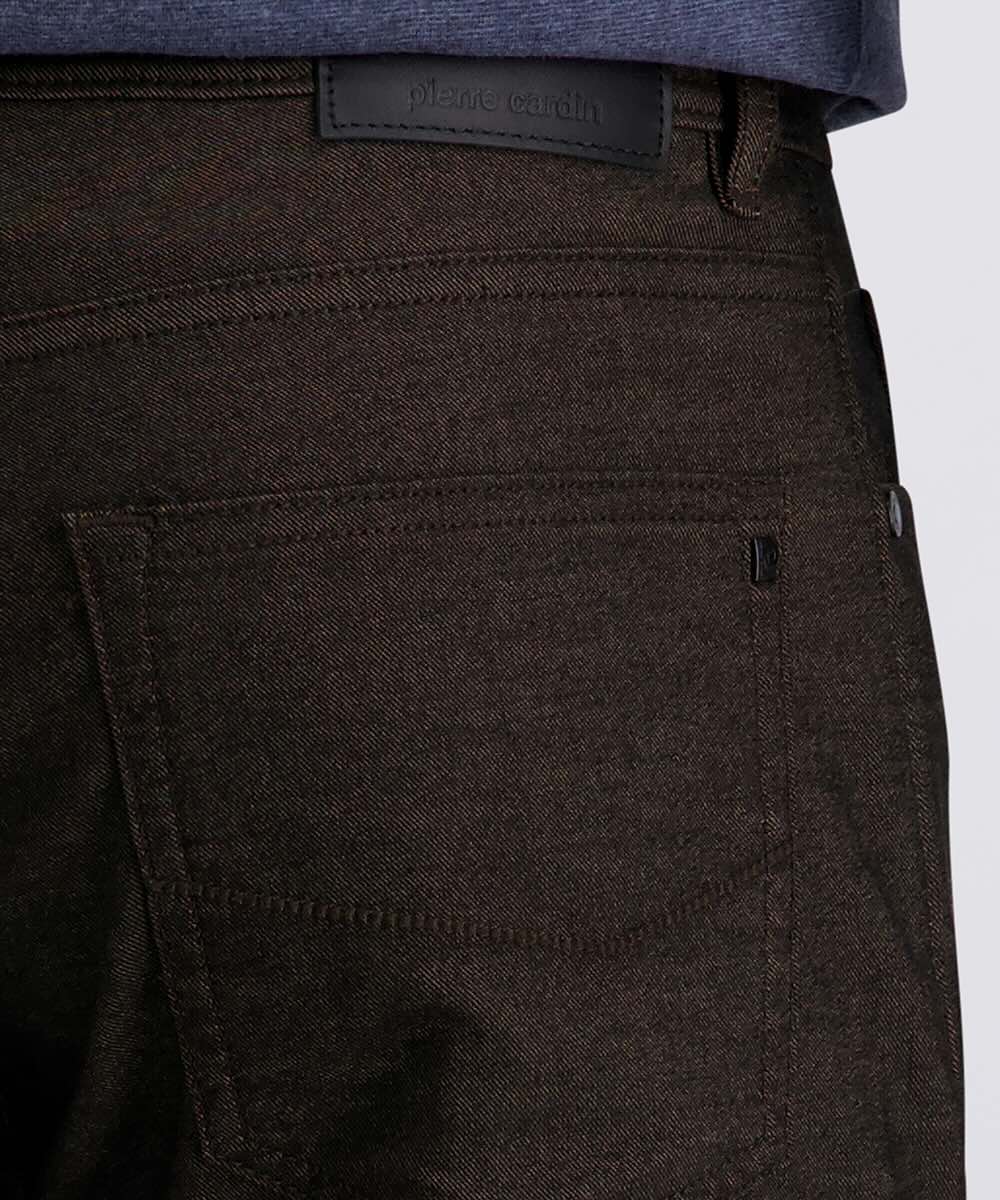 Jeans Laval Wool touch cotton - donkerbruin