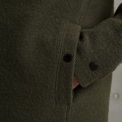 Overshirt met ritssluiting - groen