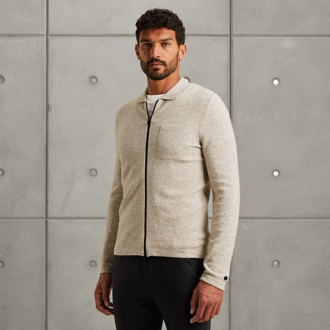 Vest woolblend - beige