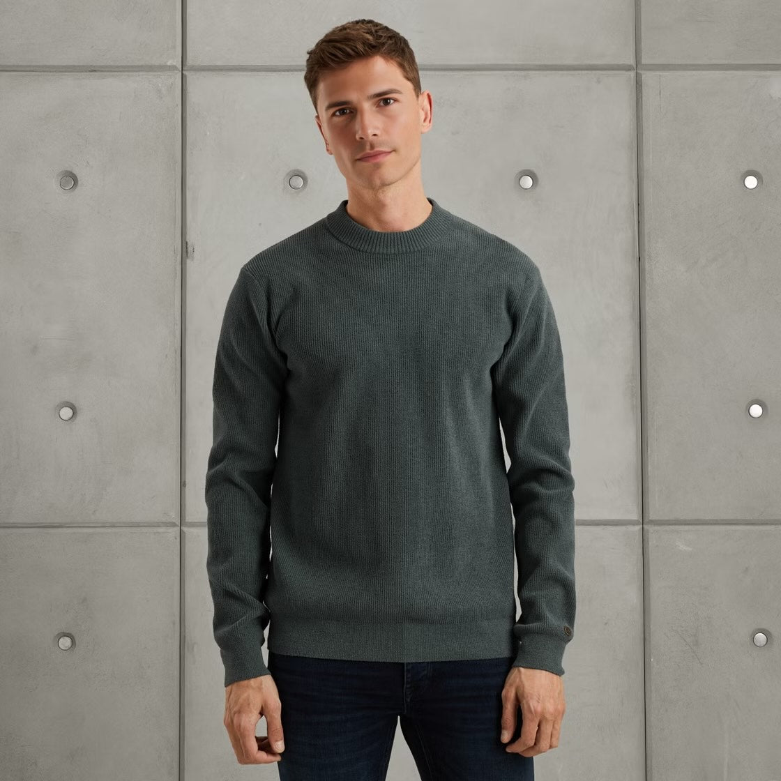 Trui ronde hals - grijs