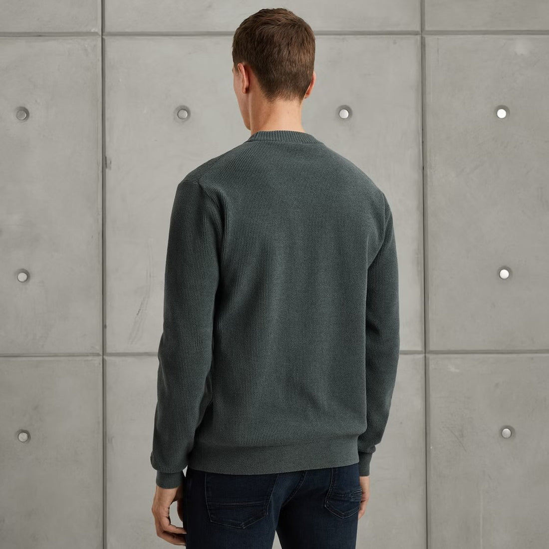 Trui ronde hals - grijs