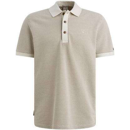 Polo wafelstructuur - beige