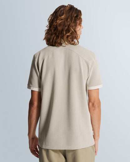 Polo wafelstructuur - beige