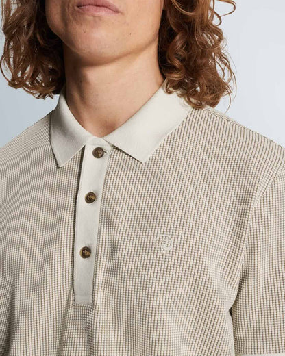 Polo wafelstructuur - beige