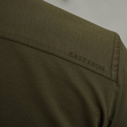 Overhemd twill jersey - groen