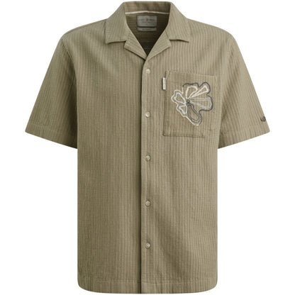 Overshirt katoen linnen - groen