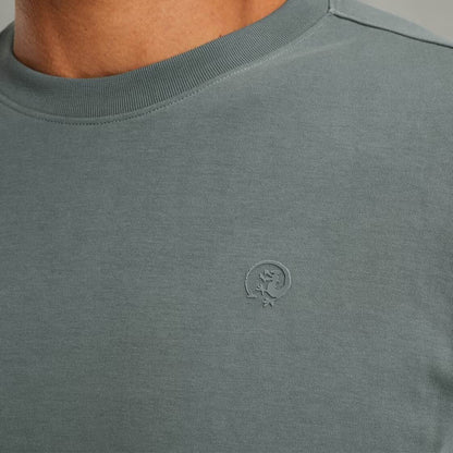 T-shirt ronde hals - grijs