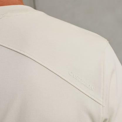 T-shirt met artwork - beige