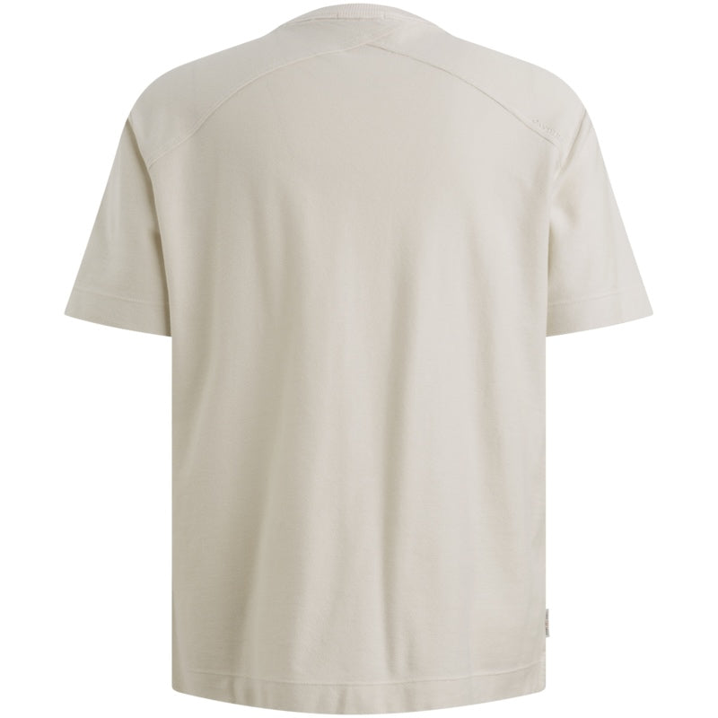T-shirt met meerkleurig artwork - beige