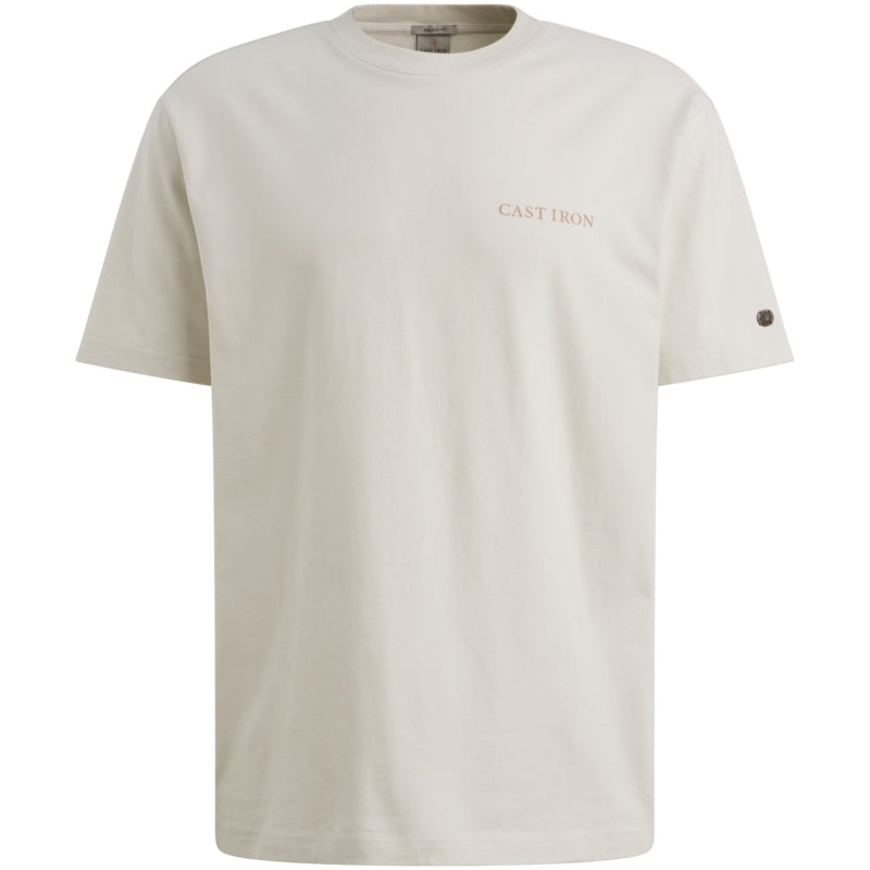 T-shirt jersey meerkleurig artwork - beige