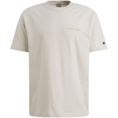 T-shirt jersey meerkleurig artwork - beige