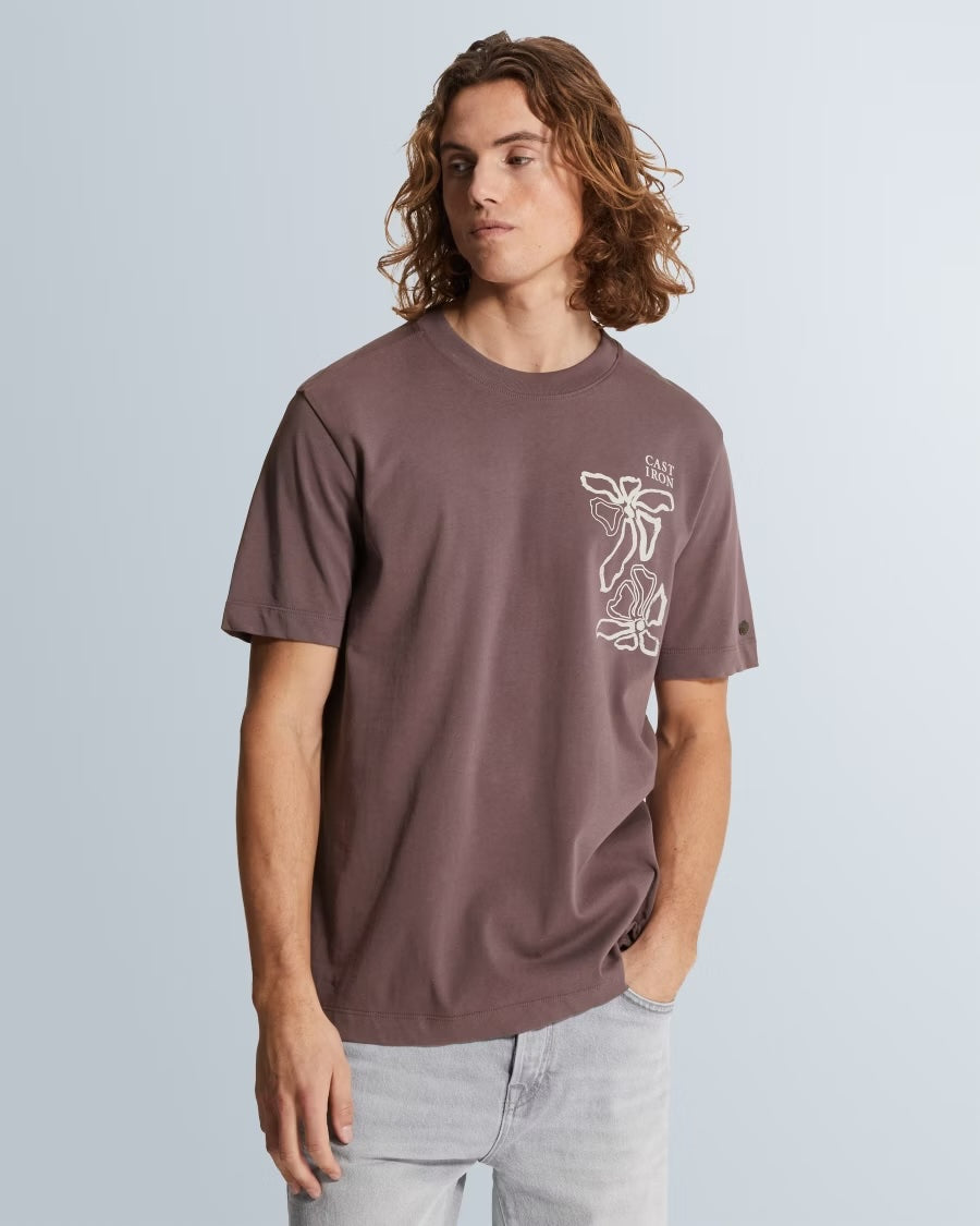 T-shirt van jersey met artwork - ephemera