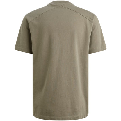 T-shirt van jersey met artwork - vetiver
