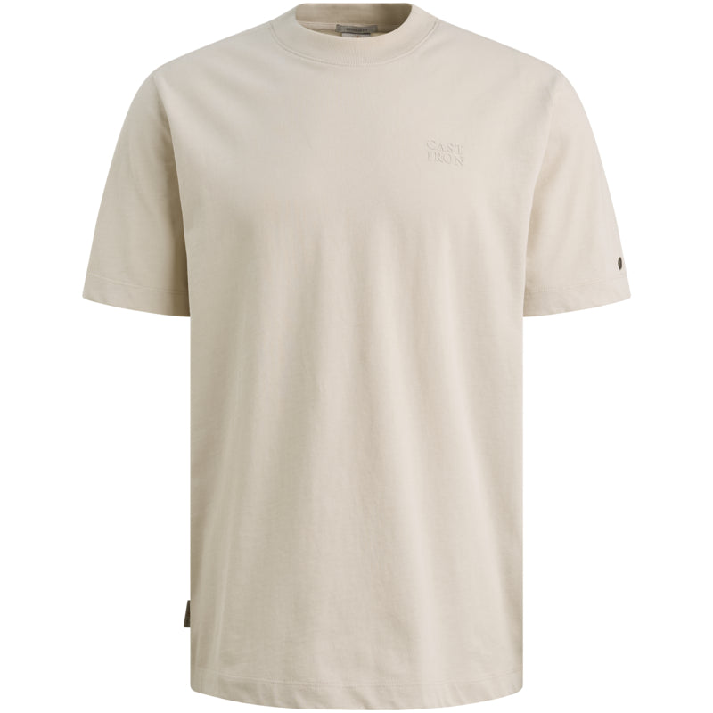 T-shirt jersey met artwork - beige