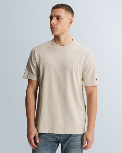 T-shirt jersey met artwork - beige