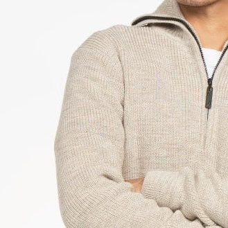 Trui DOUWE UNDYED schipper - sand