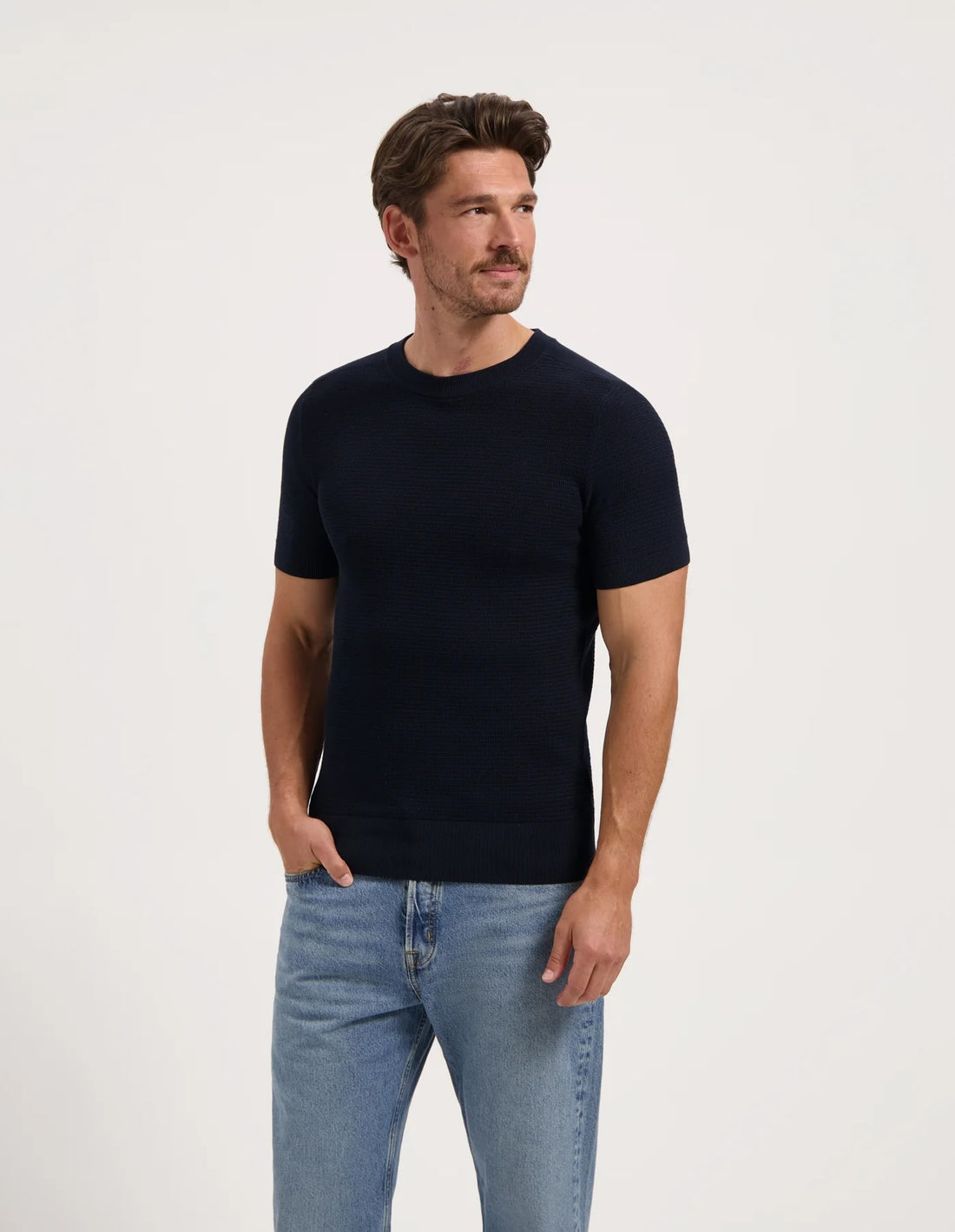 T-shirt HEIN-S korte mouw - darknavy