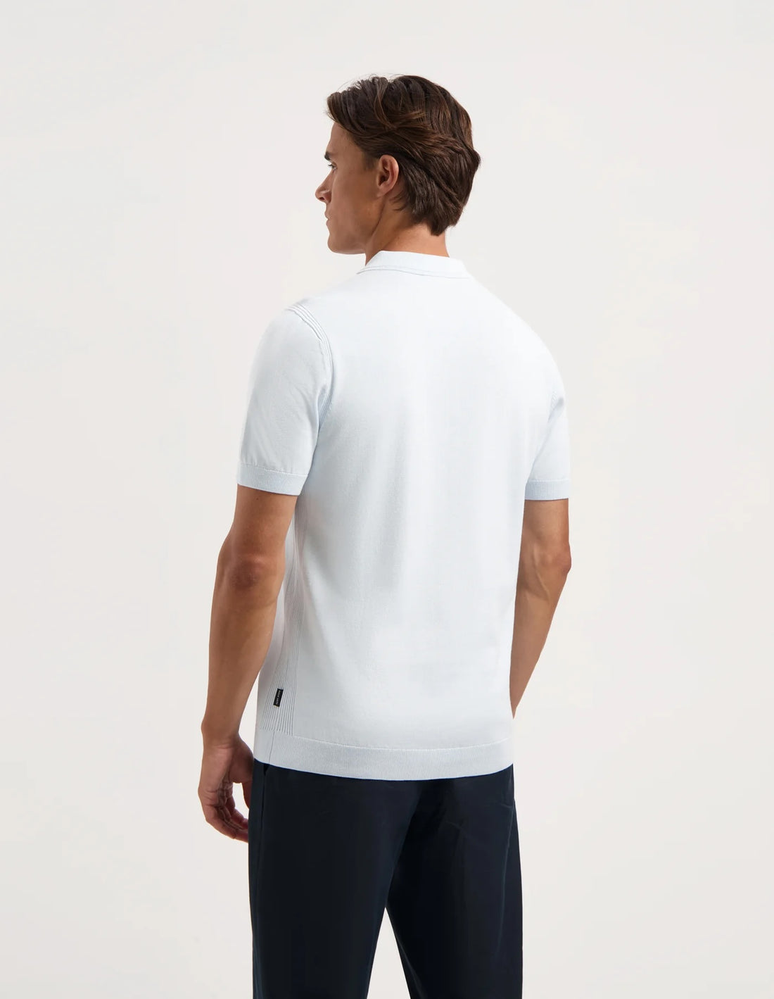 Polo JOACHIM-S korte mouw - misty blue