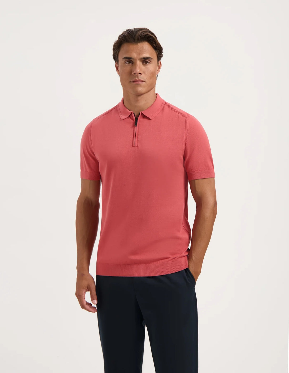 Polo JOACHIM-S korte mouw - raspberry