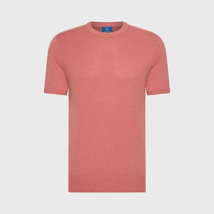 T-shirt knitted - zalmroze