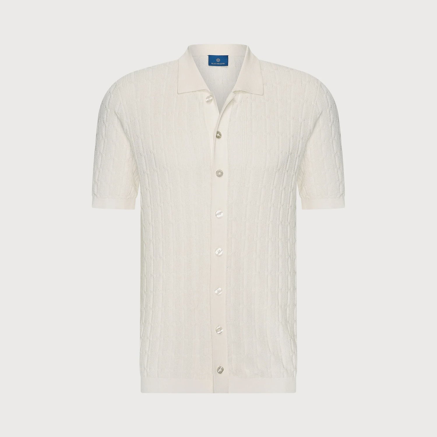 Overhemd gebreid - off white