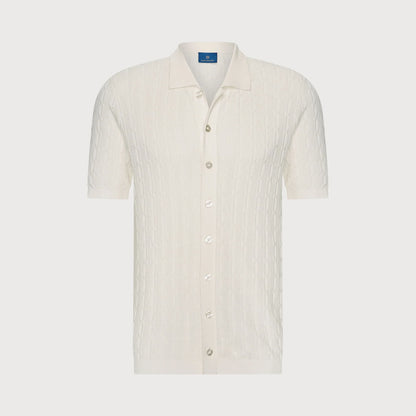 Overhemd gebreid - off white