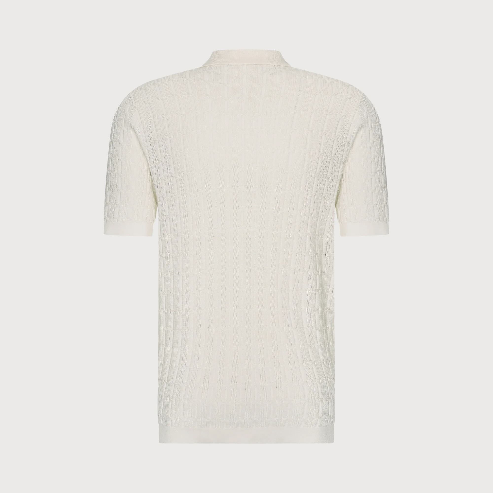 Overhemd gebreid - off white