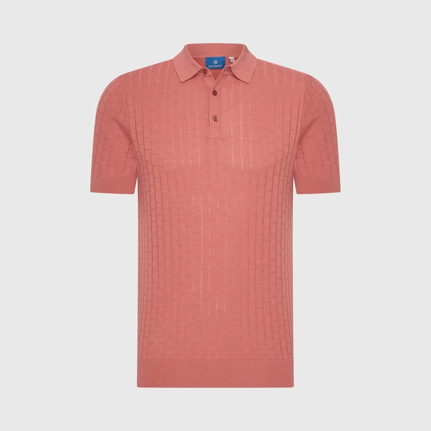 Polo knitted - zalmroze