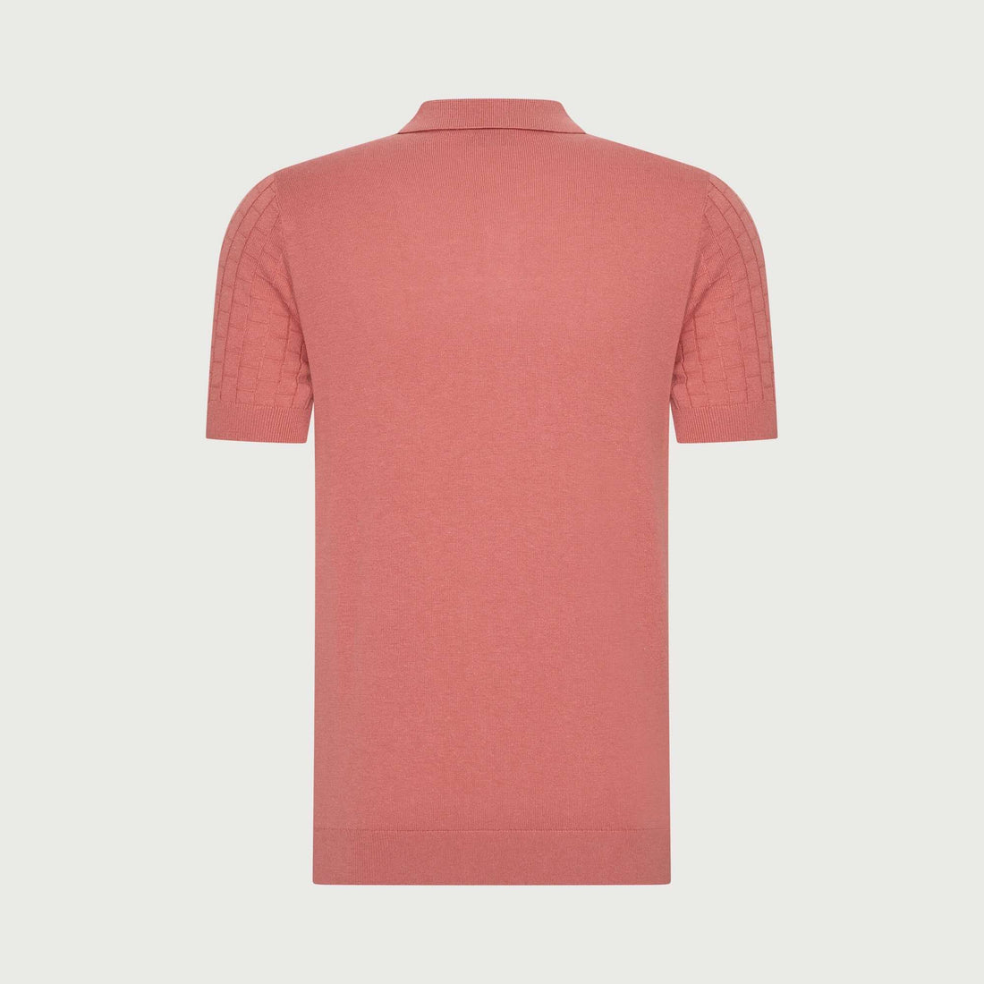 Polo knitted - zalmroze