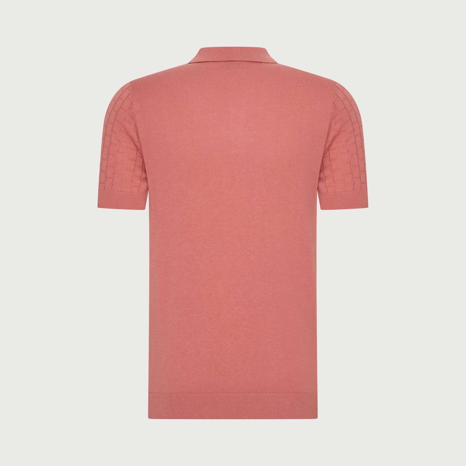 Polo knitted - zalmroze