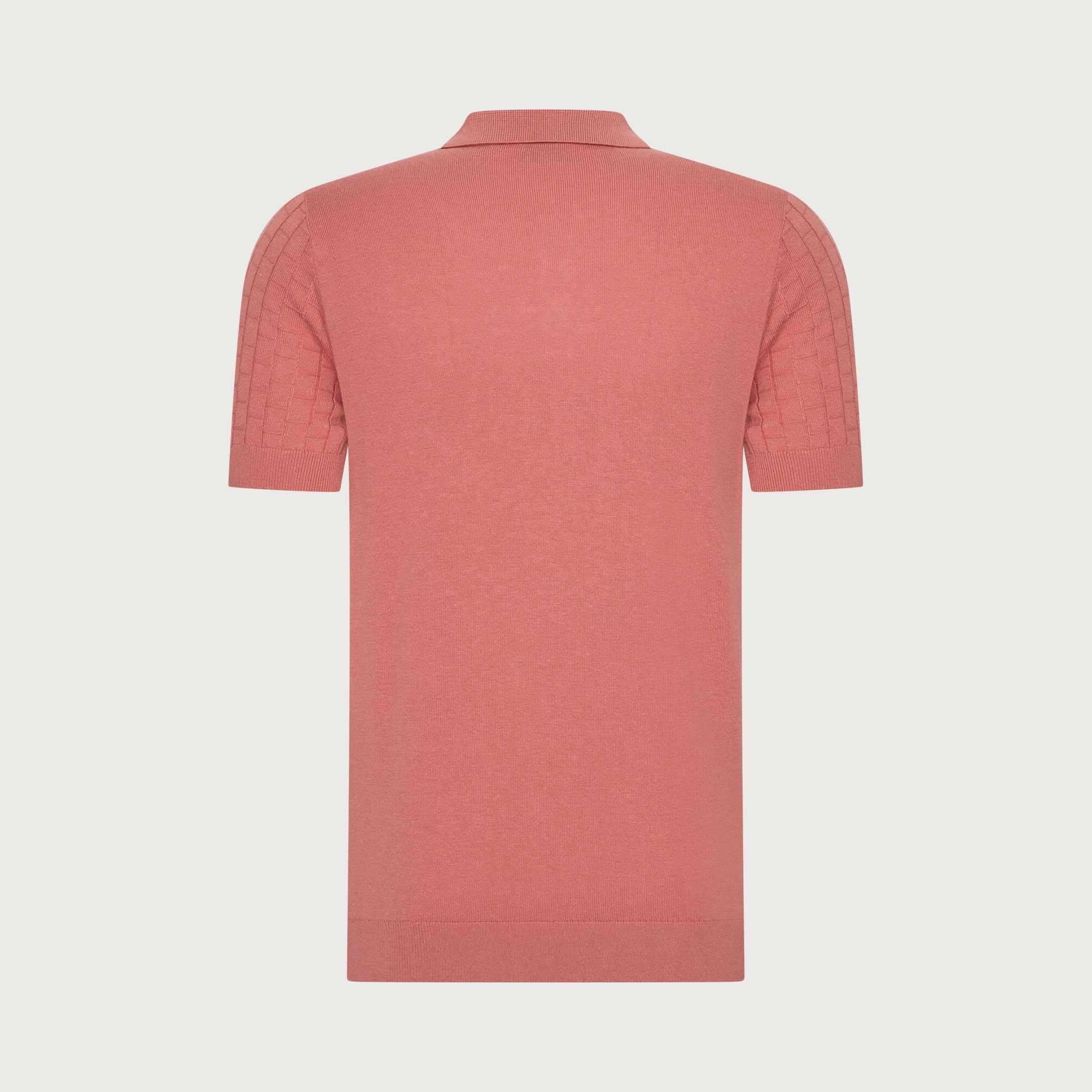 Polo knitted - zalmroze
