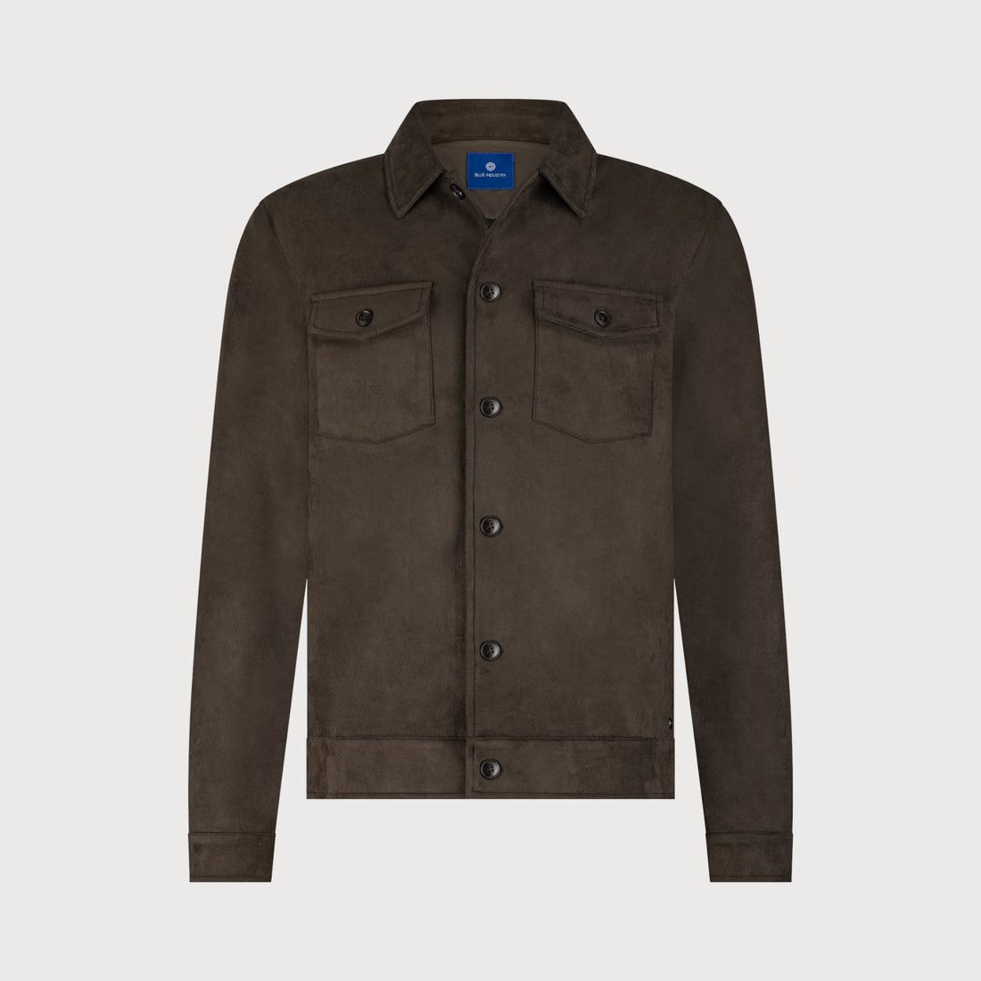 Overshirt suédelook - bruin
