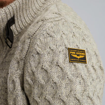Vest kabelpatroon - beige
