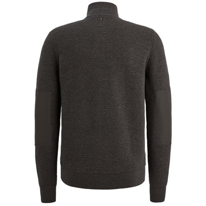 Vest met elleboogpatches - grijs