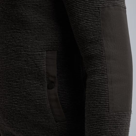 Vest met elleboogpatches - grijs