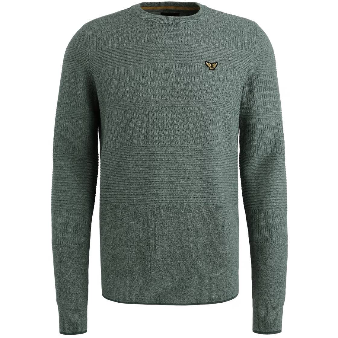 Trui met streeppatroon - blauw/groen