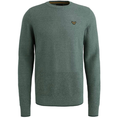 Trui met streeppatroon - blauw/groen
