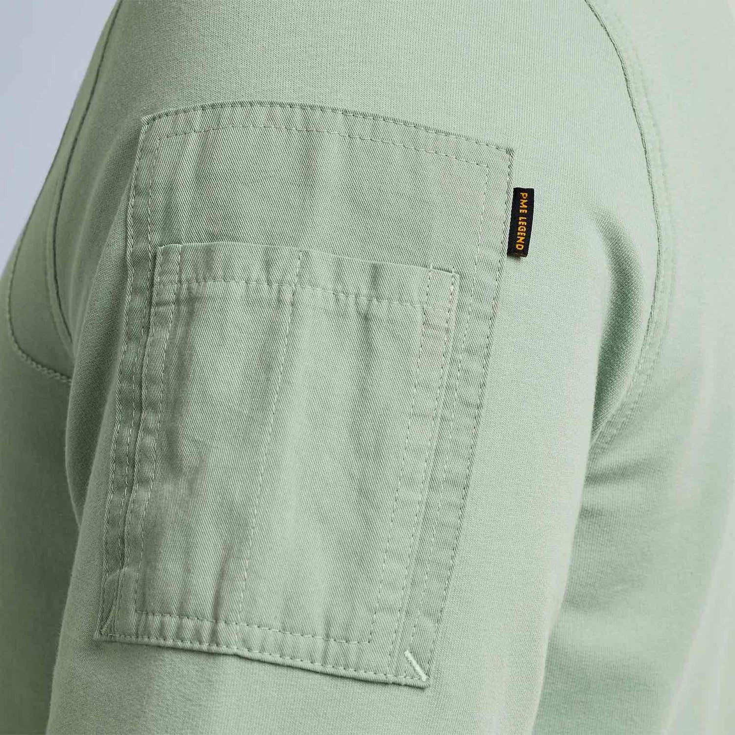 Sweater met cargo pocket - groen