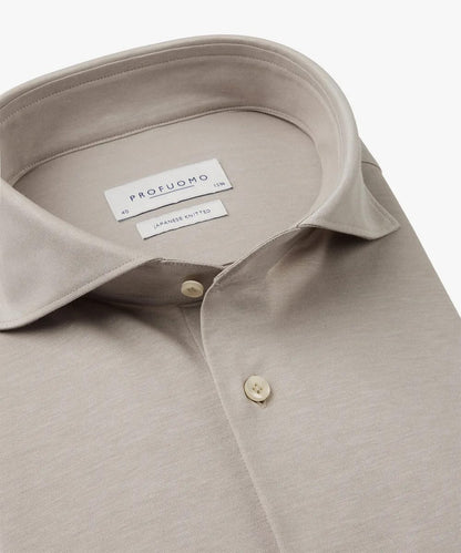 Overhemd Japanese Knitted - beige