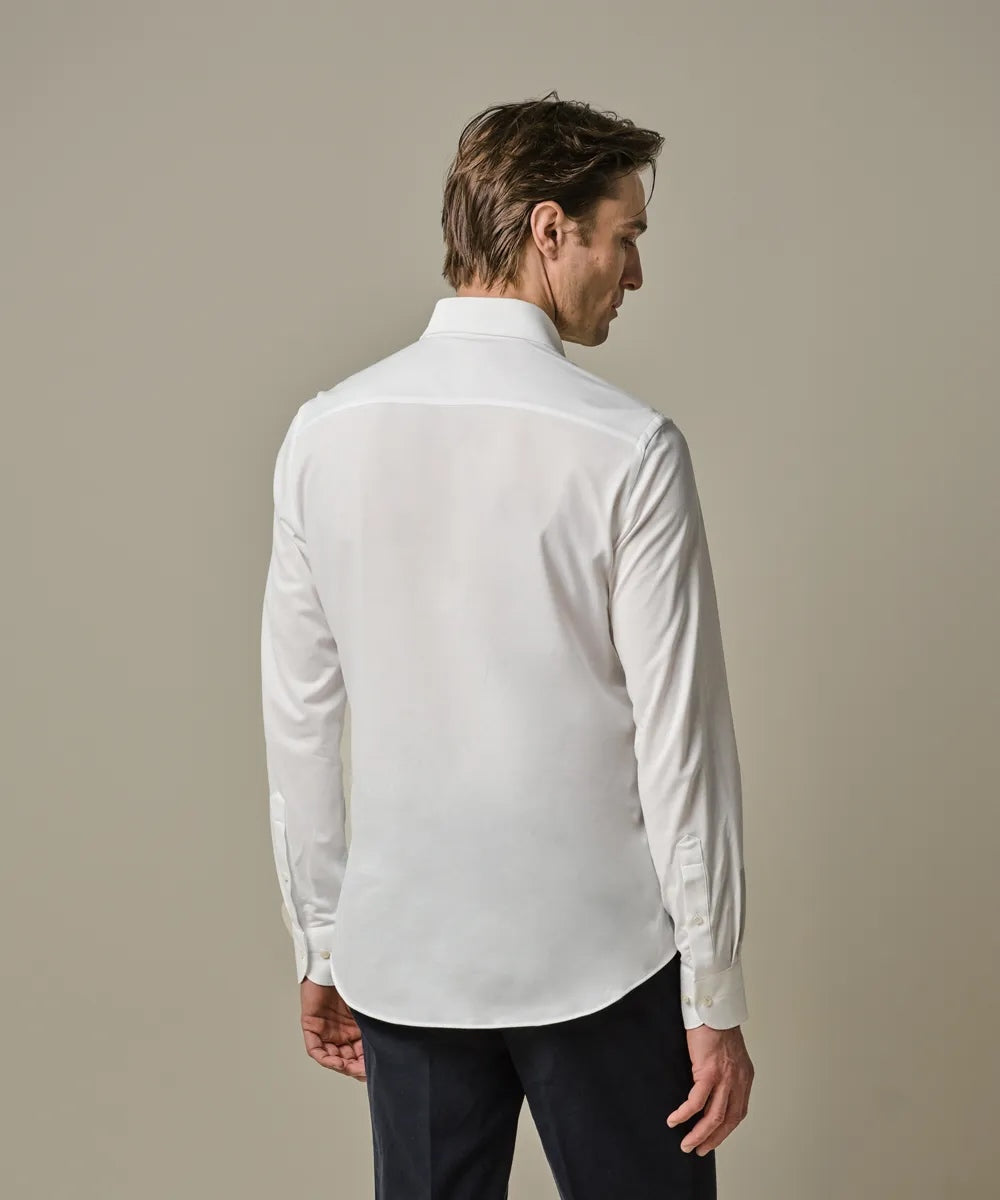 Overhemd Japanese Knitted - wit