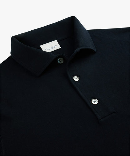 Trui luxury basic polokraag - navy