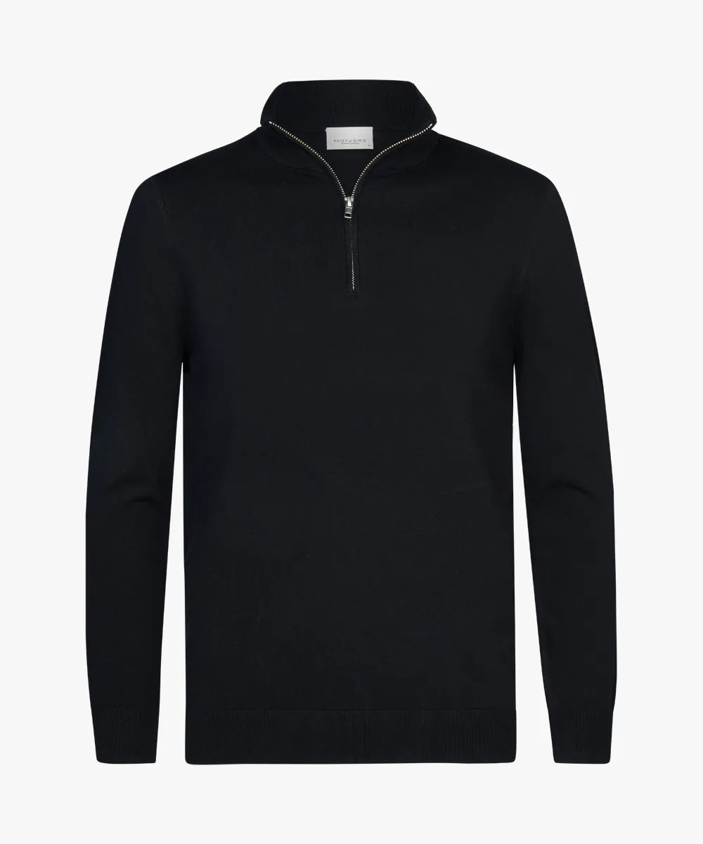 Trui Quarter Zip - blauw