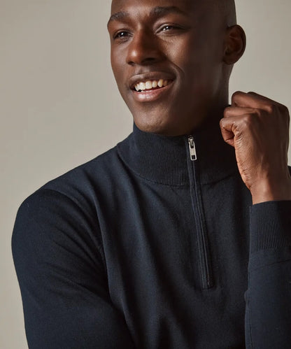 Trui Quarter Zip - blauw