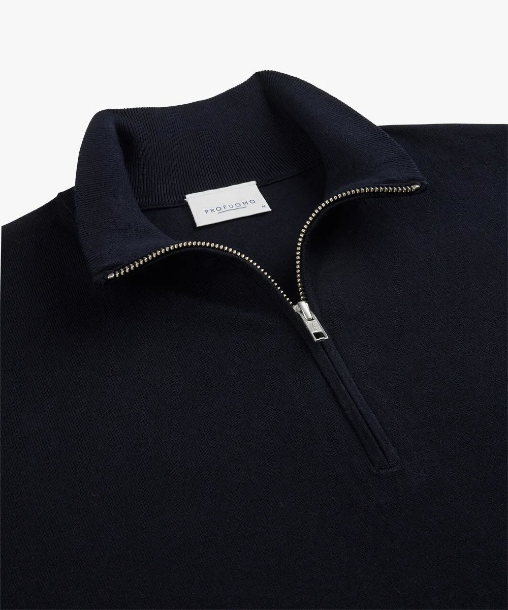 Trui Quarter Zip - blauw