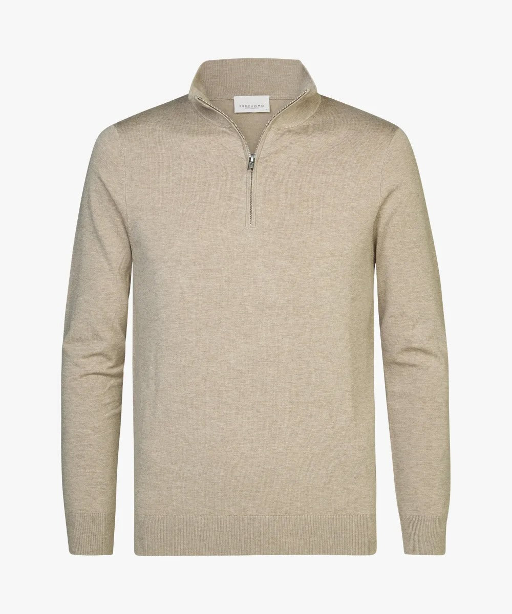 Trui Quarter Zip - beige