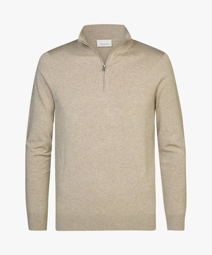 Trui Quarter Zip - beige