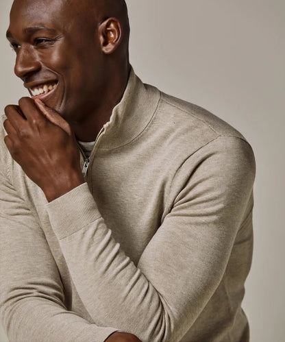 Trui Quarter Zip - beige