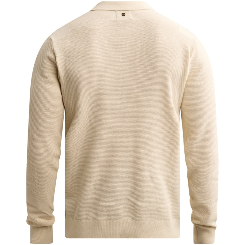 Polo lange mouw - beige